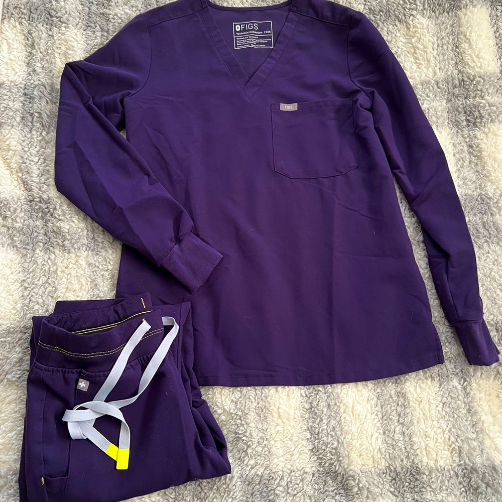 Purple Jam Figs scrub set
